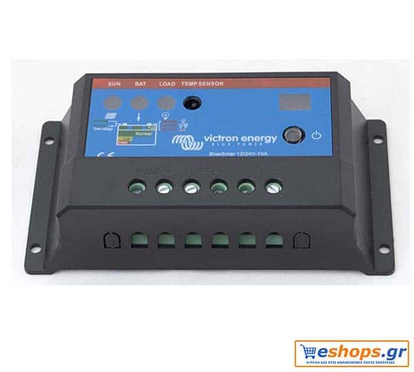 Victron BlueSolar PWM-Light 12/24V-10A - Ρυθμιστής Φόρτισης PWM 10A για Φωτοβολταϊκά